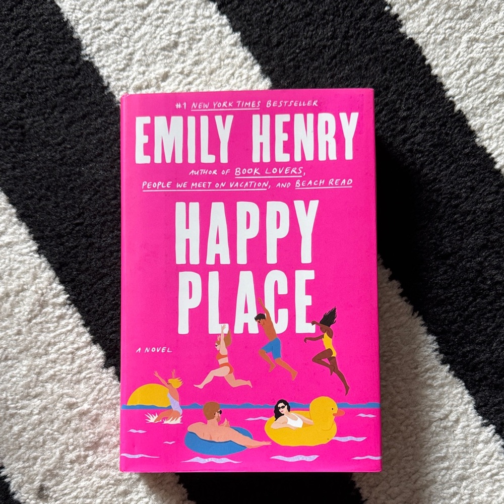 Pink 'Happy Place' Book by Emily Henry